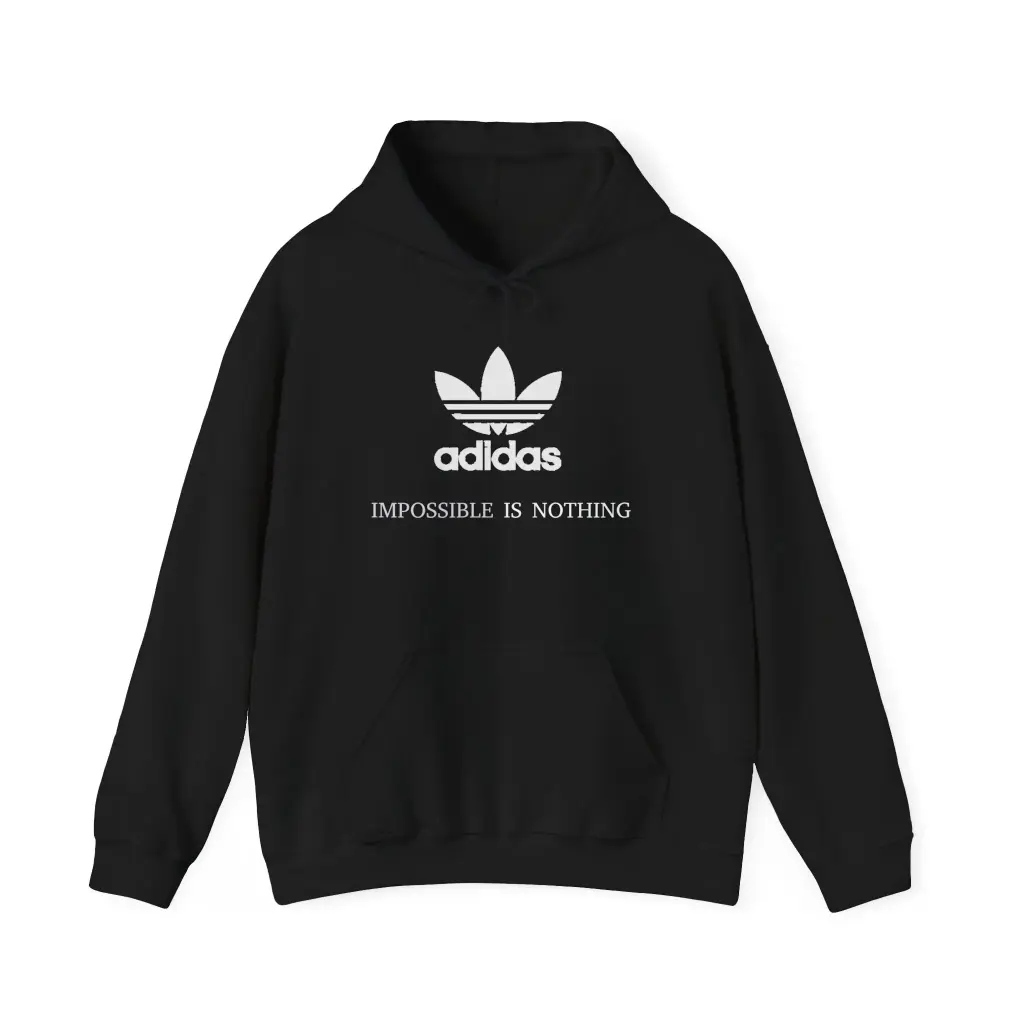 Adidas Unisex Black Color Premium Hoodie 