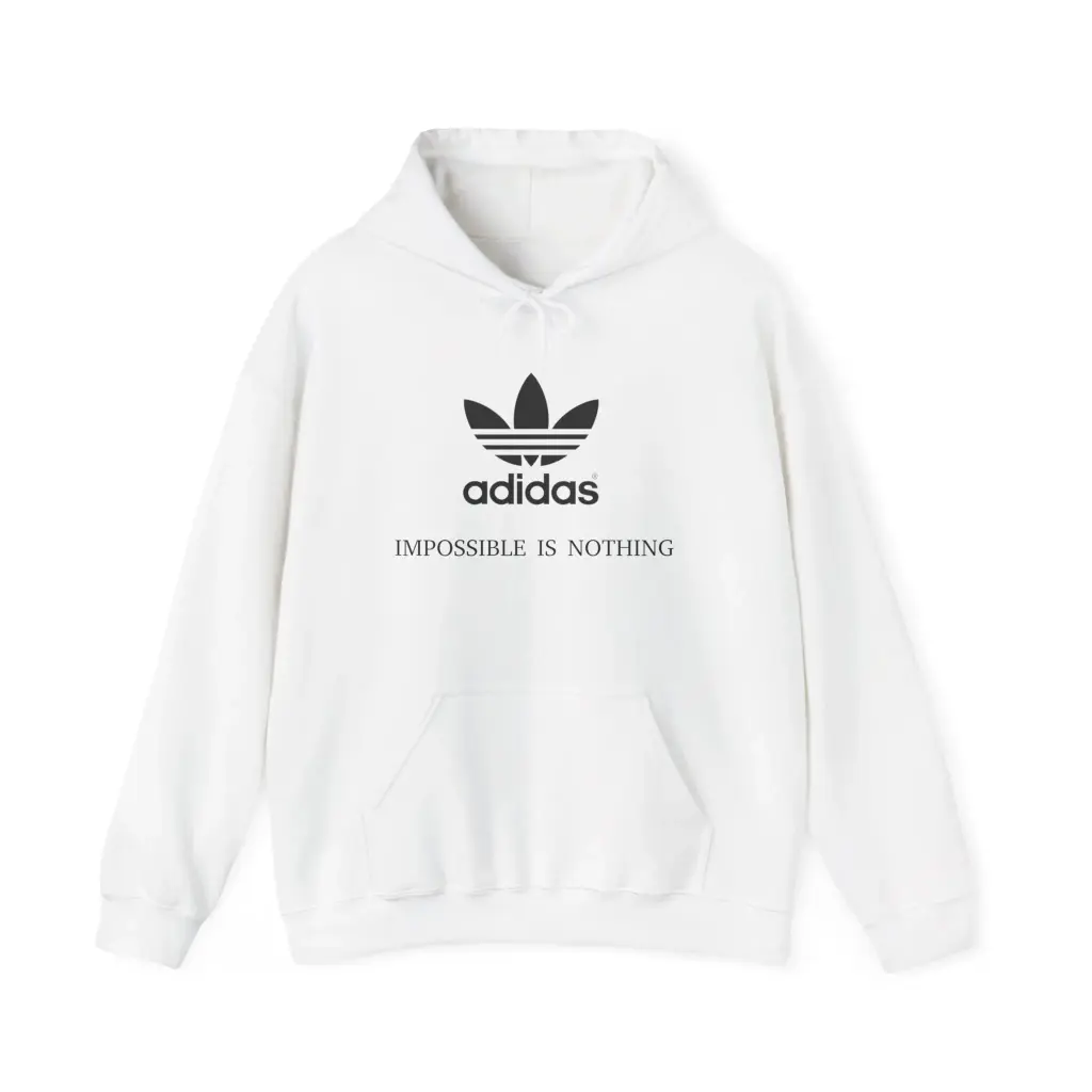 Adidas Unisex White Color Premium Hoodie